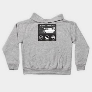 Infographics of Pz-V Panther Kids Hoodie